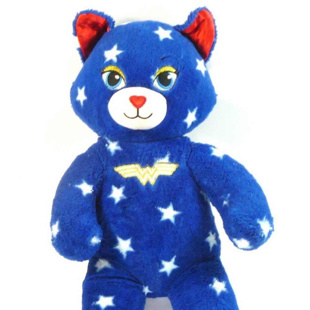 Build-A-Bear Workshop Wonder Woman Stuffed Plush Cat DC Comics
